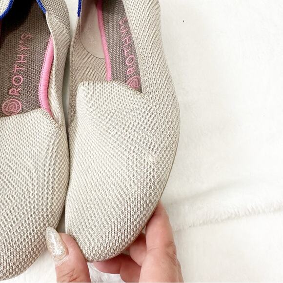 Rothy’s the loafer linen double stitch knit fabric slip on shoes size 8 - Picture 7 of 7